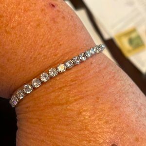 Tennis bracelet cubic zirconia never worn